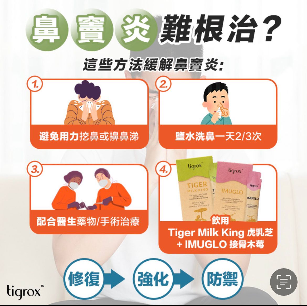 Tigrox IMUGLO 接骨木莓保健飲(1盒20包)