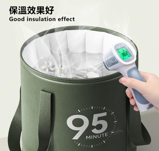 可折疊泡腳袋- (有蓋款 - 綠色)