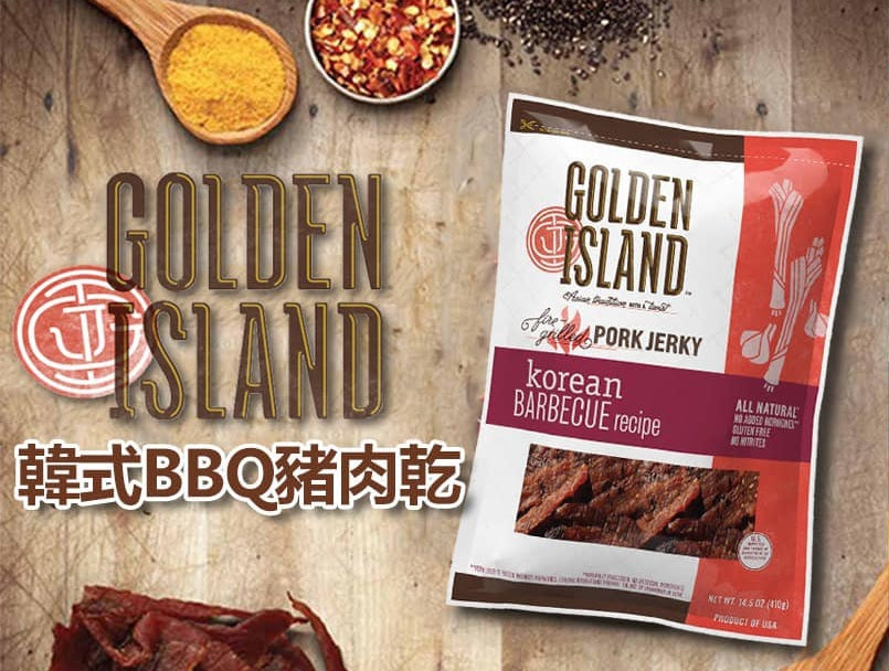 GOLDEN ISLAND - Golden Island 韓式 BBQ 豬肉乾 410g (best before :2025 feb) 平行進口